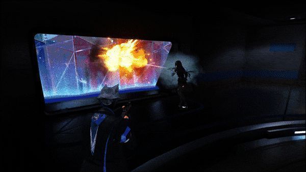 《命运扳机》装备强化界面动图，展示子弹标记与爆炸特效