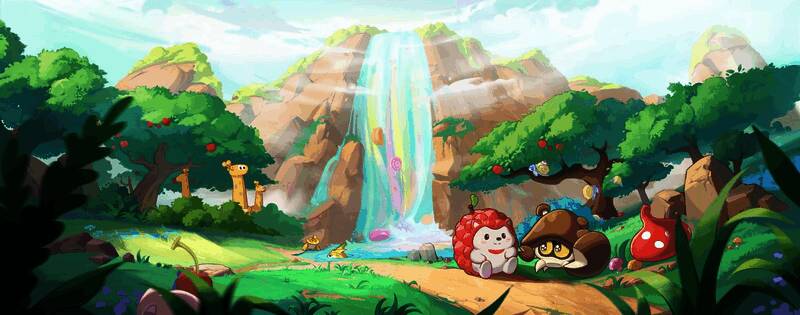 《蛋仔派对》盛宴大陆地图全景，色彩缤纷的美食世界