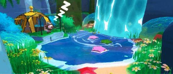 《蛋仔派对》休整营地界面展示，支持燃料刷新与快速传送功能