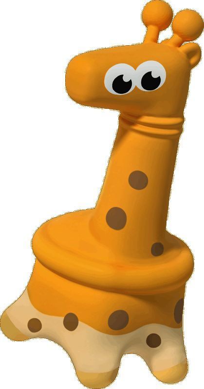 《蛋仔派对》艾比鹿啵啵的详细立绘，喷射珍珠的可爱形象