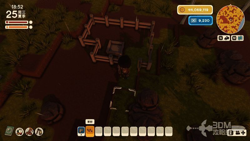 将饲料槽放入到栅栏中