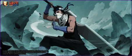 桃地再不斩「秽土转生」角色立绘展示，身穿灰色战袍，眼神冷峻