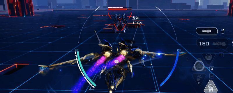 《解限机》中矛隼机甲的详细展示图，机体外观设计科幻感十足