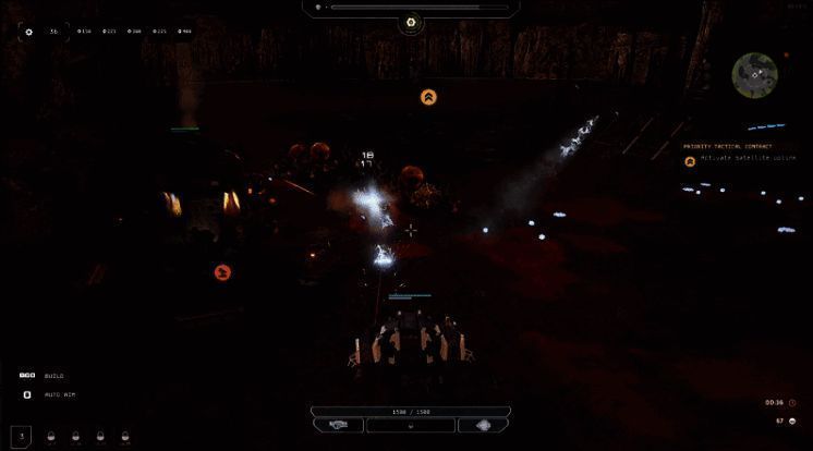 驾驶视角下的第一人称战斗画面，视觉冲击力强