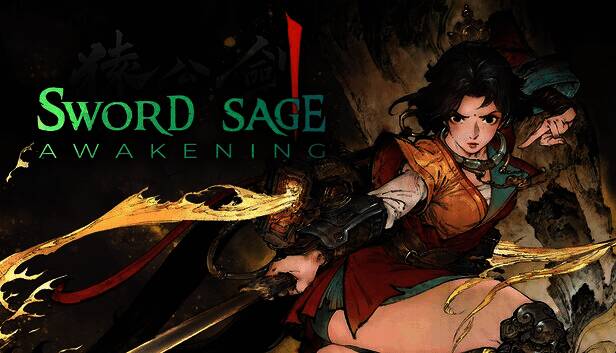 《猿公剑：白猿觉醒》游戏宣传图，主角手持长剑，身着特色服饰，背景呈现机械与玄幻交织的世界