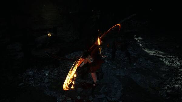 角色设定图，展现‘三娘’的造型细节与武器设计