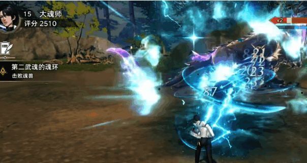 七杀剑武魂在实战场景中的使用画面，展现其远程高爆发与斩杀能力