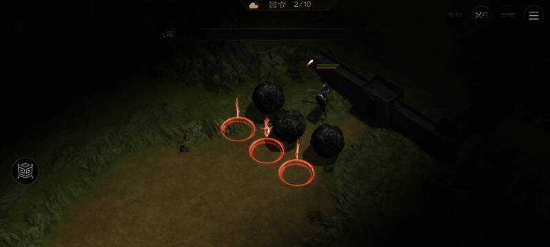 第二回合切换目标，角色锁定第二个敌人准备出手