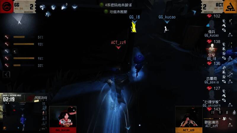 GG_kucao佣兵迂回战术迷惑监管者视线，完成关键救人