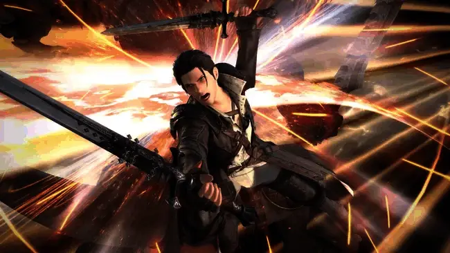 和田洋一演讲画面，背景为Square Enix标志与网络结构图