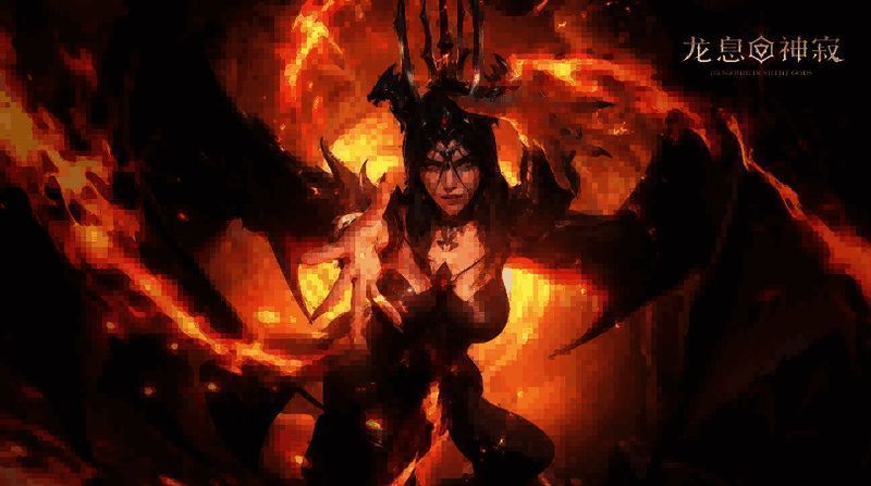 游戏主界面展示精美卡面角色，背景为神秘的西方幻想世界