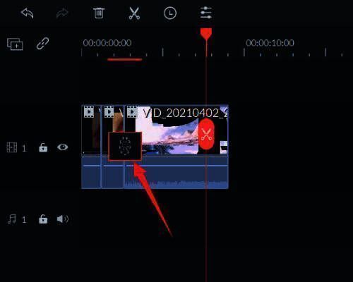 转场效果选择界面，展示多种可选过渡样式