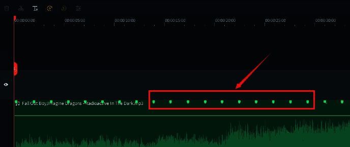 时间轴上节拍标记清晰可见，用户正在进行微调操作