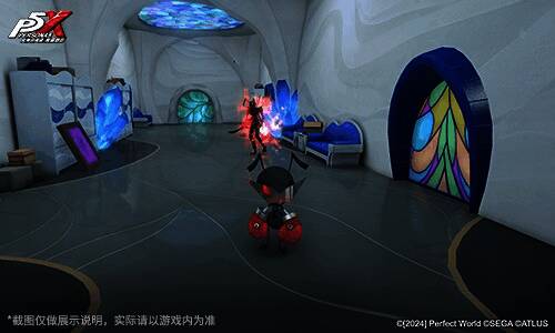 印象空间中漂浮的巨型阴影怪物，周围布满机关