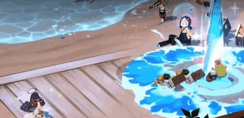 战斗回放画面，显示勘解由小路紫打出巨额伤害数据