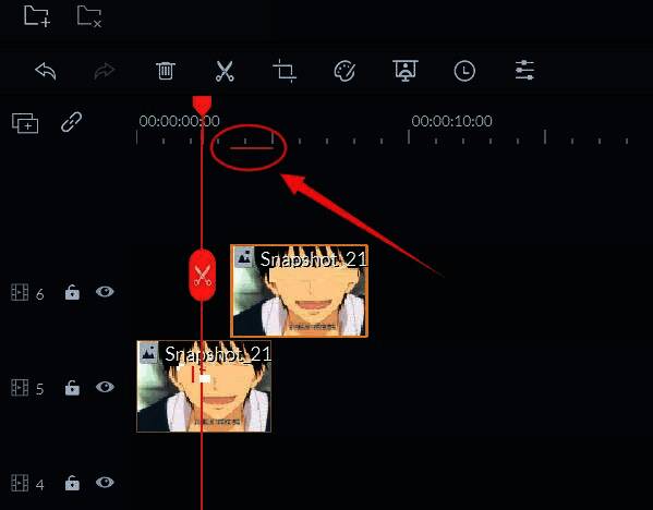 时间轴上出现红色线条提示需要渲染