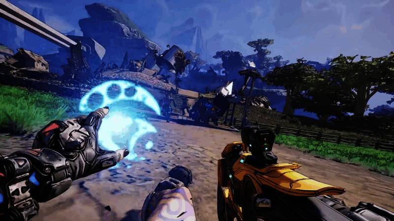 战斗中的维克斯，背景为凯洛斯星球地貌