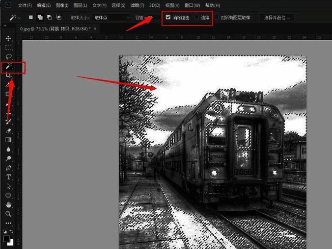 蒙版编辑界面示意图，展示高光区域选取与处理过程