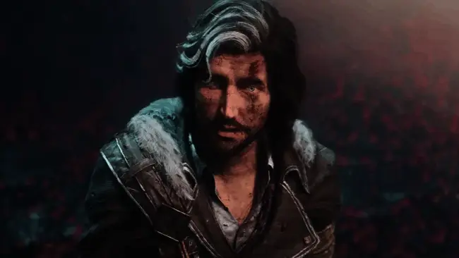 肯·列文接受采访画面，背景为Ghost Story Games工作室内部场景