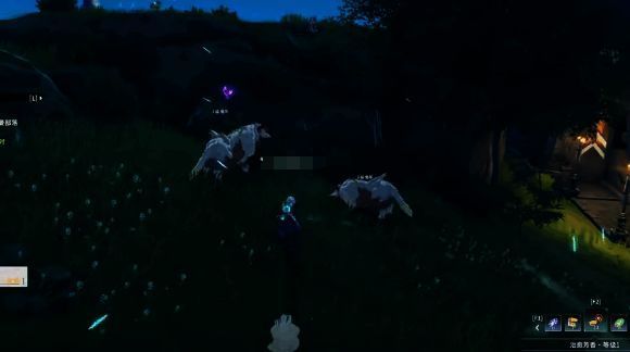 角色挂机时画面，显示经验获取提示