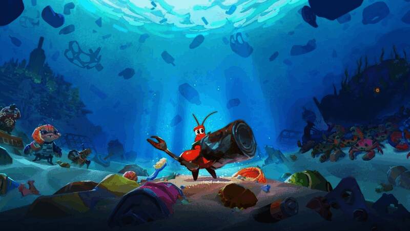 《PEAK》多人合作模式下的玩家互动截图，角色表情夸张搞笑