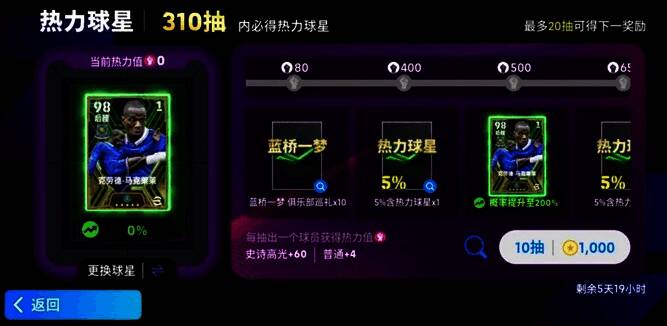 切赫史诗高光球员卡，身披蓝军战袍，神情坚毅