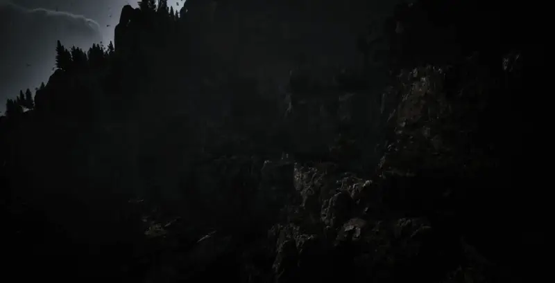 NPC对话界面截图，人物面部表情细腻，背景为古老石质大厅