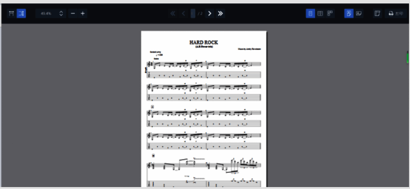 打印预览窗口界面，左侧为缩略图导航，右侧为主预览区，上方有放大缩小和横向纵向切换按钮