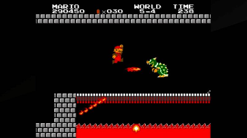 宫本茂在测试过程中观察玩家操作细节的场景还原图