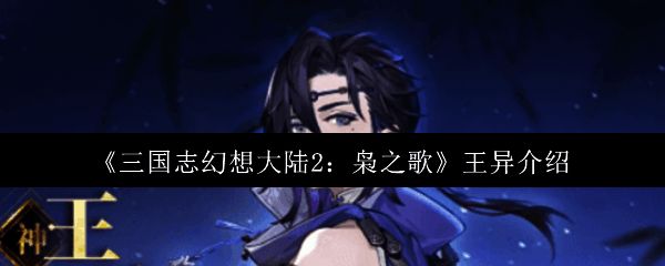 王异立绘展示，身披铠甲，手持巨剑，神情坚毅