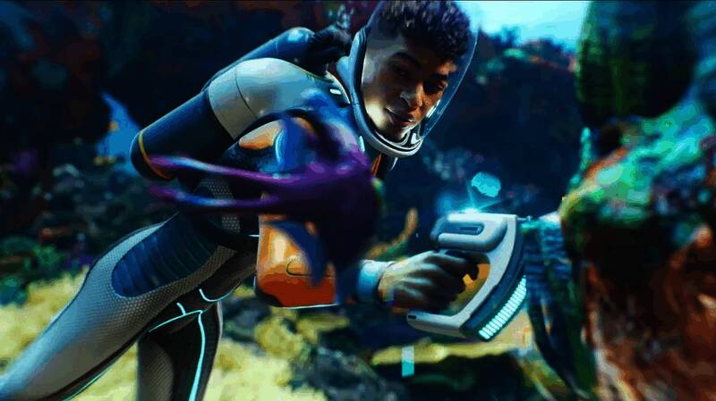 《深海迷航2》游戏宣传图，展示神秘海底世界的场景