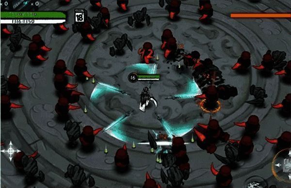 游戏内【鹤径剑诀】技能演示画面，展现精准打击BOSS的效果