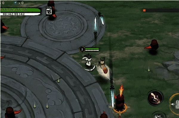 《御剑封魔》神通技能组合界面，展示多种技能搭配方案