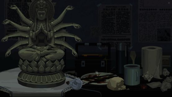 玩家在地图上选择下一步调查地点，界面简洁直观