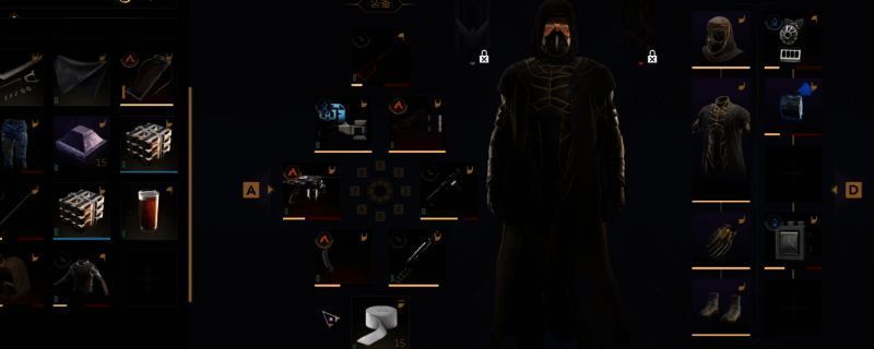 沙丘觉醒游戏内装备展示画面，主角身穿完整蒸馏服套装，周身环绕能量护盾特效