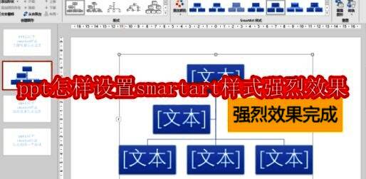 电脑屏幕显示打开PowerPoint界面，准备进行SmartArt样式调整