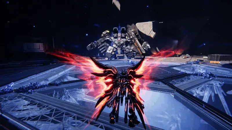 《解限机》游戏画面展示角色在基地中休闲场景