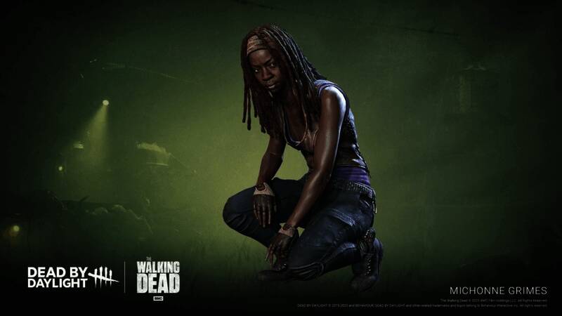 瑞克与米琼恩多款主题皮肤展示图，包含达里尔·迪克森传奇皮肤设计细节