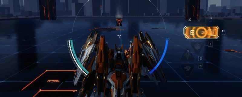 《解限机》飓风机甲基础教学界面展示，界面显示操作提示与技能演示