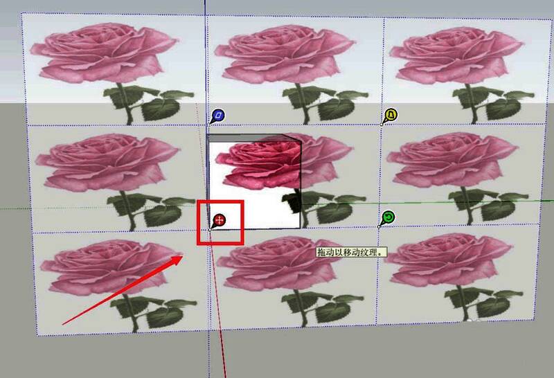 贴图缩放设置界面，显示缩放功能按钮与参数调整滑块