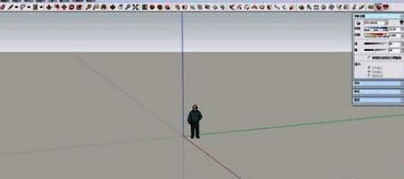 草图大师界面截图，显示新建项目初始界面
