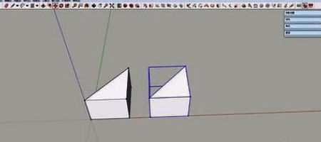 复制出的新模型位于原模型旁边