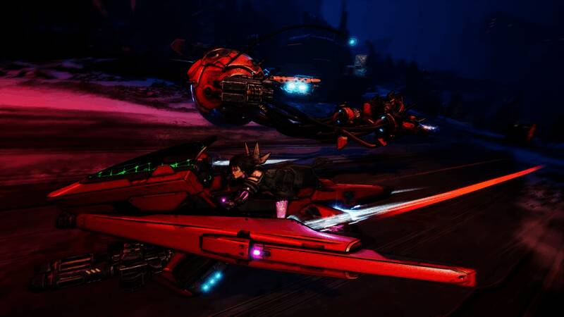 Boss战场景，主角与巨型怪物展开激烈对决，背景为废土风格的荒野与残垣断壁