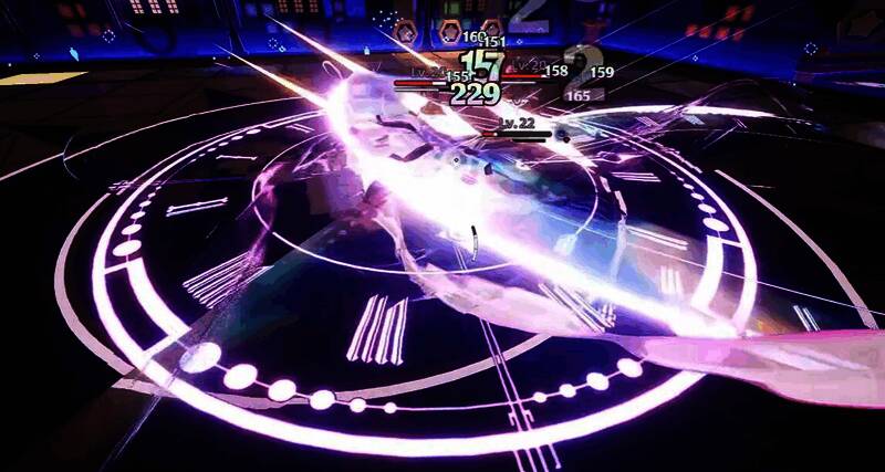 浔站在队伍后方，周围有治愈光效环绕