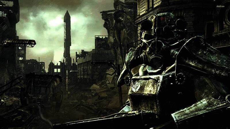 B社旗下《辐射》系列经典作品回顾，背景为废土世界场景