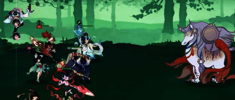 反击流阵容实战画面，哪吒释放技能造成高额反击伤害