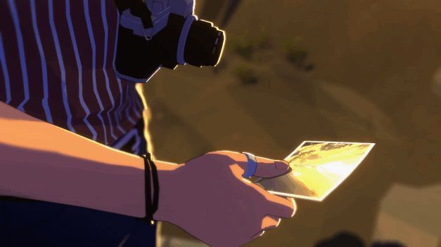 取景器中拍摄到的奇异景象，光影交错