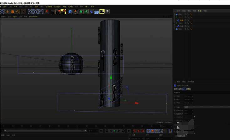 最终效果展示文字完美贴合圆柱体表面