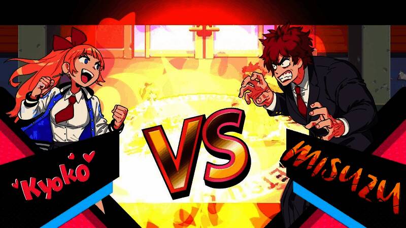 热血少女过场插画呈现复古像素与现代绘画融合风格