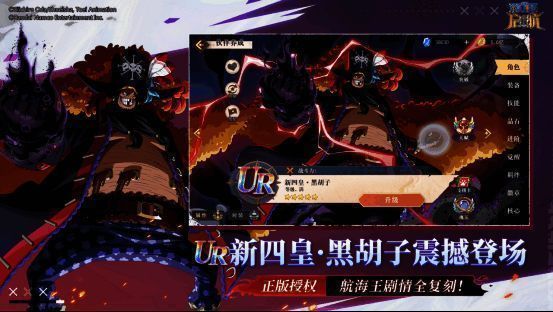 全新UR角色「新四皇・黑胡子」登场，身披黑袍，气势逼人